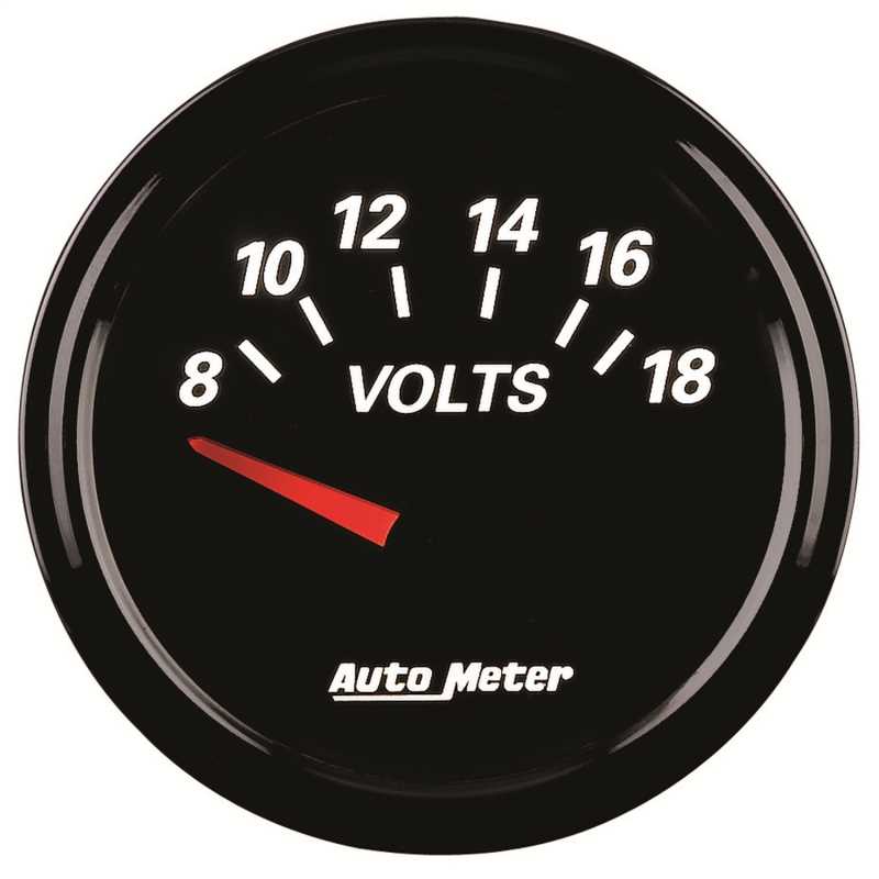 Designer Black II™ Voltmeter Gauge 1293